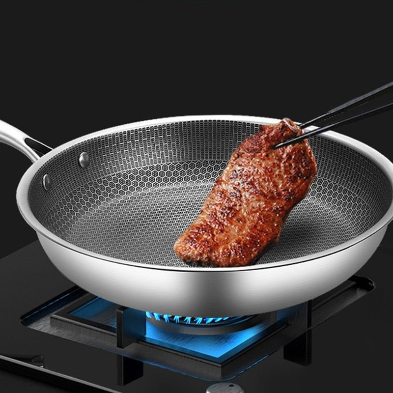 Durable Easy Clean Stainless Steel Skillet - Halri