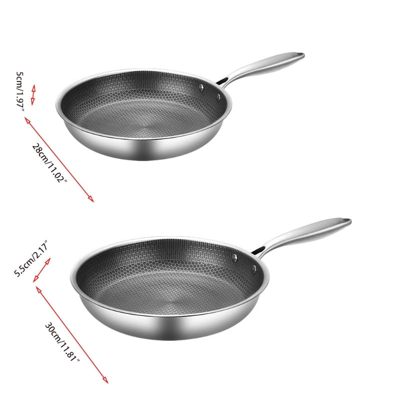 Durable Easy Clean Stainless Steel Skillet