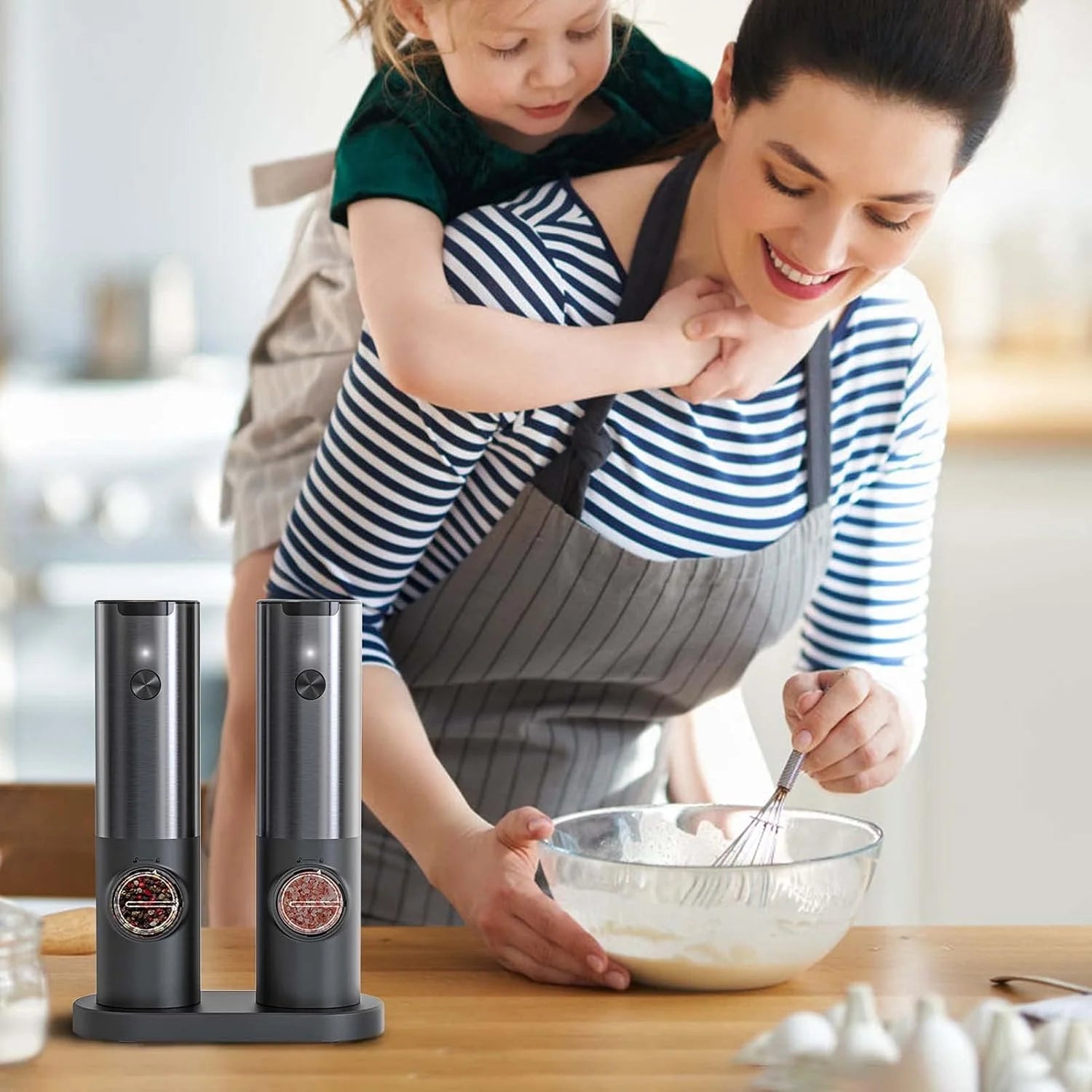 Premium Automatic Salt Pepper Grinder Mill - Halri