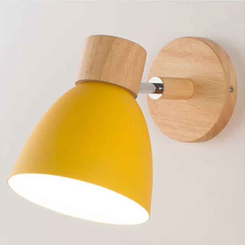 Rustic Wooden Scandinavian Wall Lamp - Halri