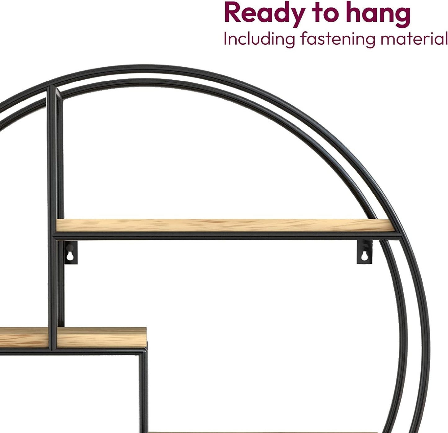 Metallic Circular Wall Storage Rack