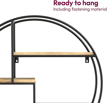 Metallic Circular Wall Storage Rack