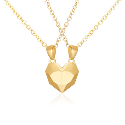 Sweetheart Two Piece Interlocking Necklace Set