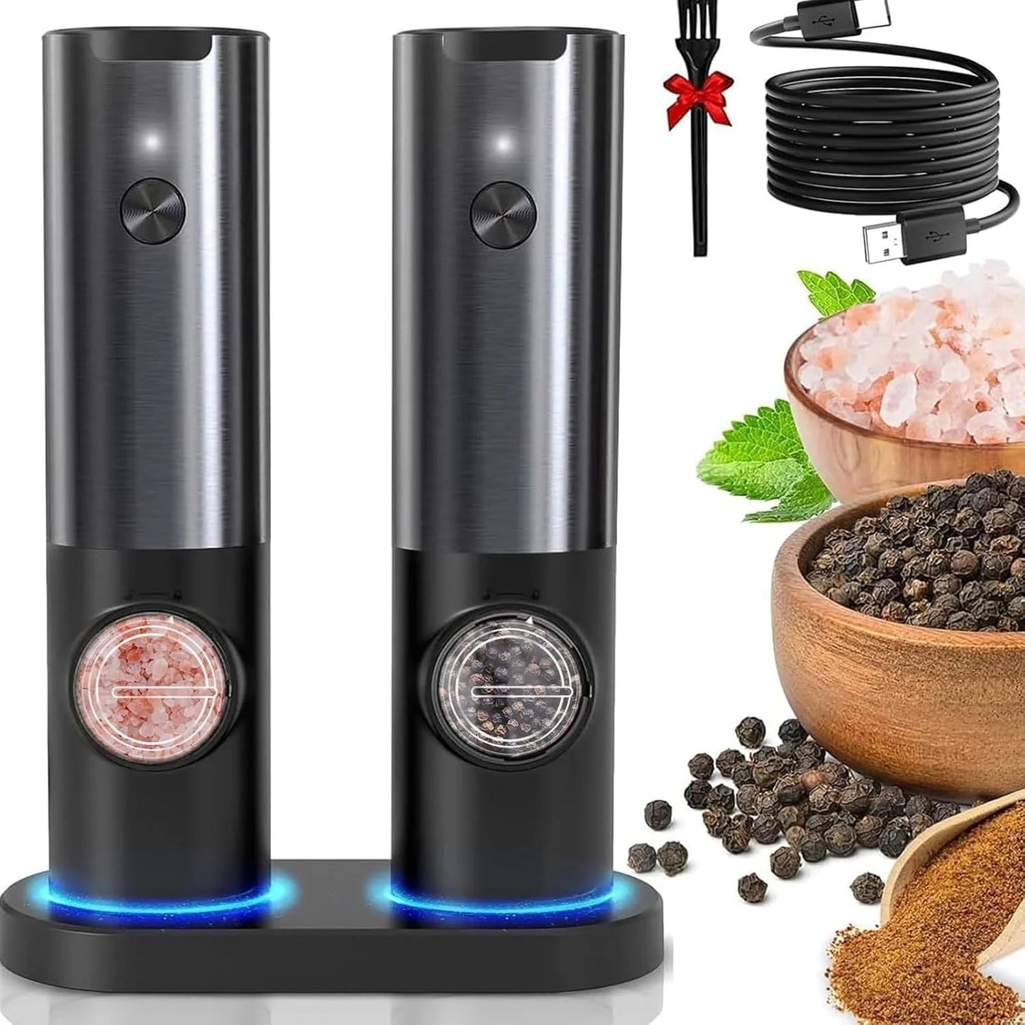 Premium Automatic Salt Pepper Grinder Mill