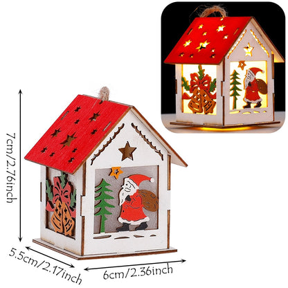Rustic Wood Hanging Home Decor Light Lamp - Halri