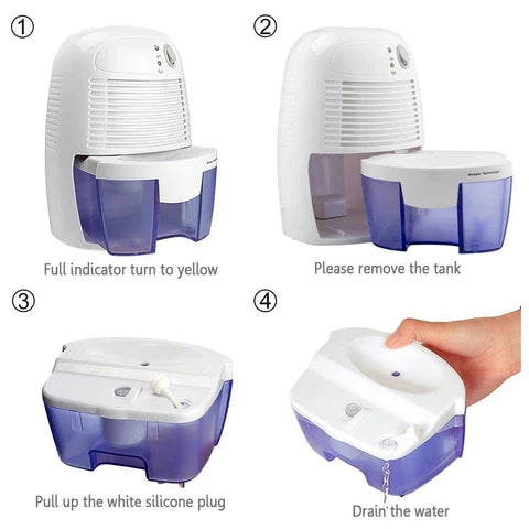 Compact Energy Efficient Small Room Dehumidifier