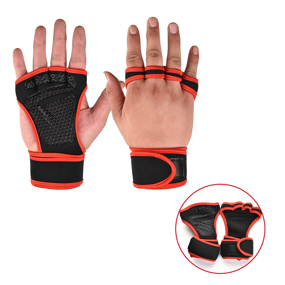 High Grip Ventilated Workout Training Gloves