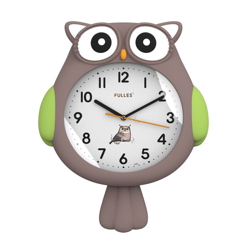 Adorable Night Owl Decor Clock