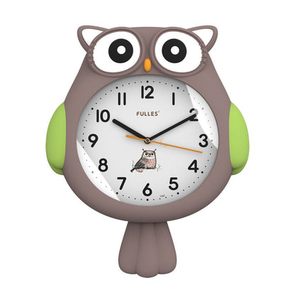 Adorable Night Owl Decor Clock
