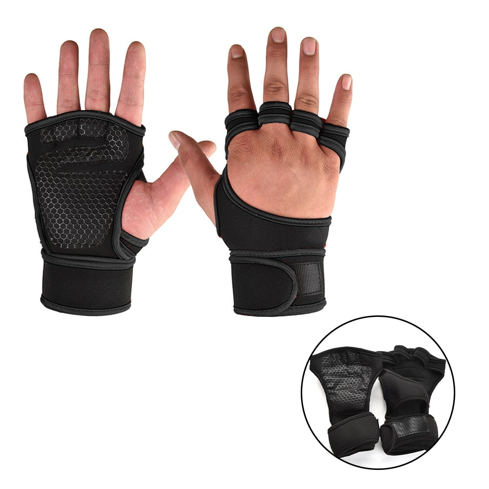 High Grip Ventilated Workout Training Gloves