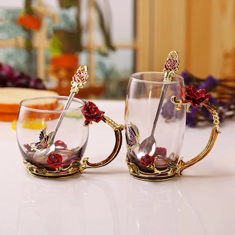 Clear Glass Mug Gift Set for Mom