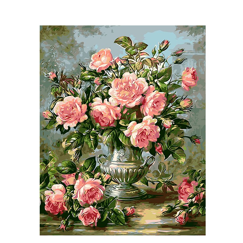 Colorful Floral Paint by Number Kit