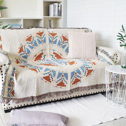 Cozy Fall Pumpkin Throw Blanket