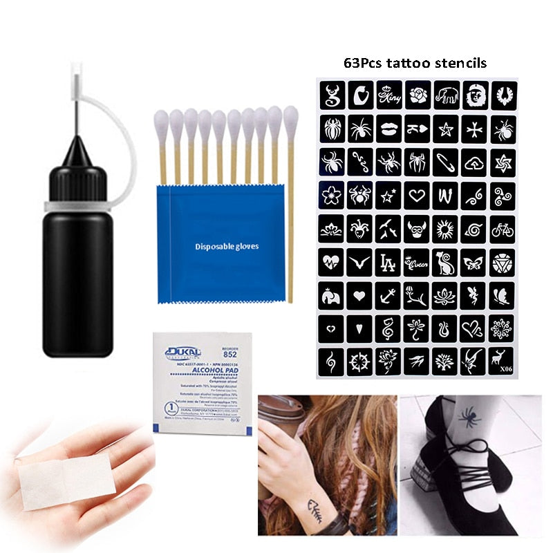 Easy Apply Henna Tattoo Kit - Halri