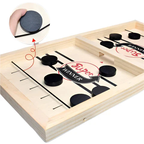 Fast Paced Wooden Hockey Table Game - Halri
