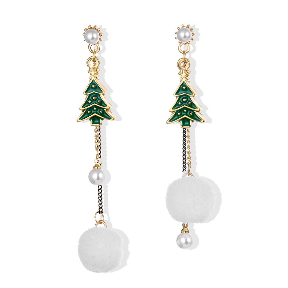 Christmas Tree Dangle Earrings