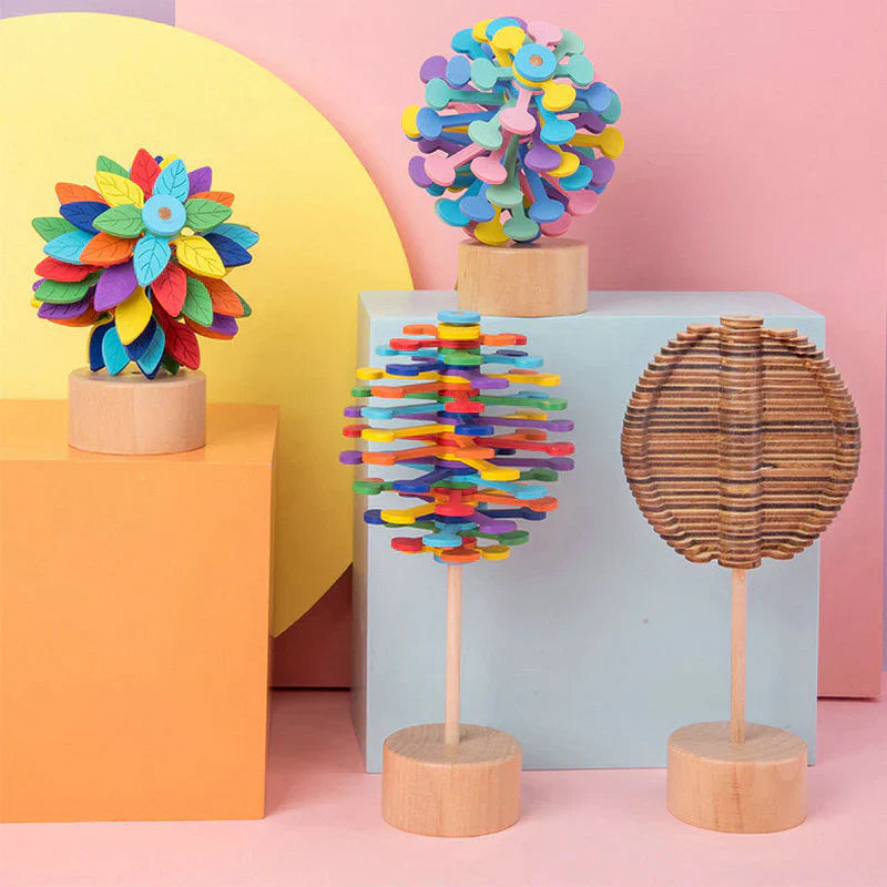 Handmade Wooden Fidget Spinner Toy - Halri