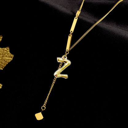 Personalized Monogram Letter Necklace