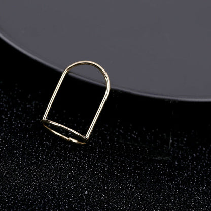 Edgy Metal Slim Stacking Rings