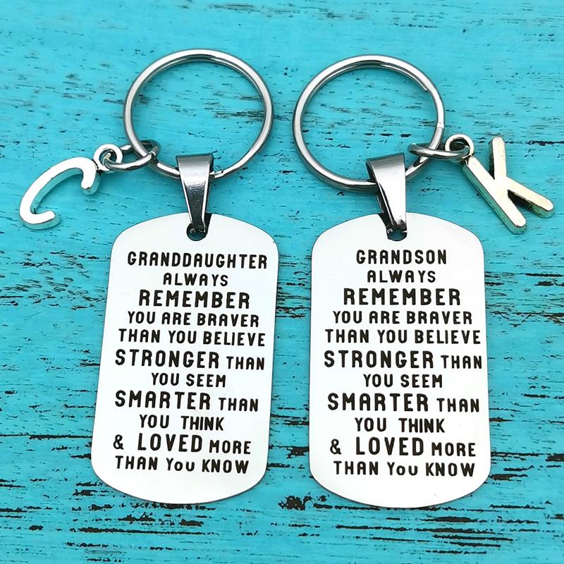 Personalized Grandchild Keychain Gift - Halri