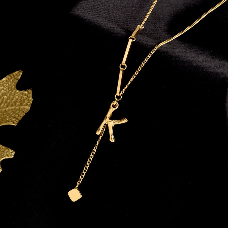 Personalized Monogram Letter Necklace