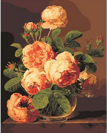 Colorful Floral Paint by Number Kit