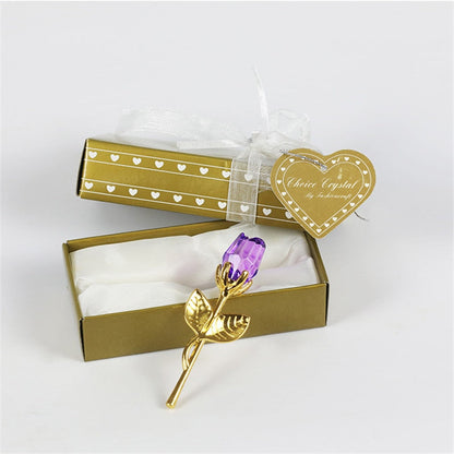 Beautiful Crystal Rose in Gift Box