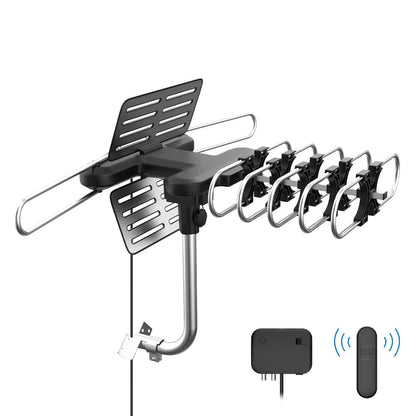 HD Outdoor TV Antenna with 360 Motor for Free Channels
