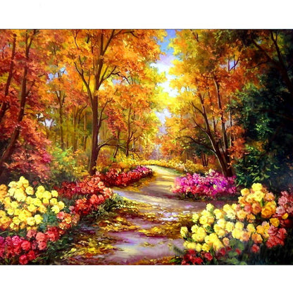 Colorful Floral Paint by Number Kit
