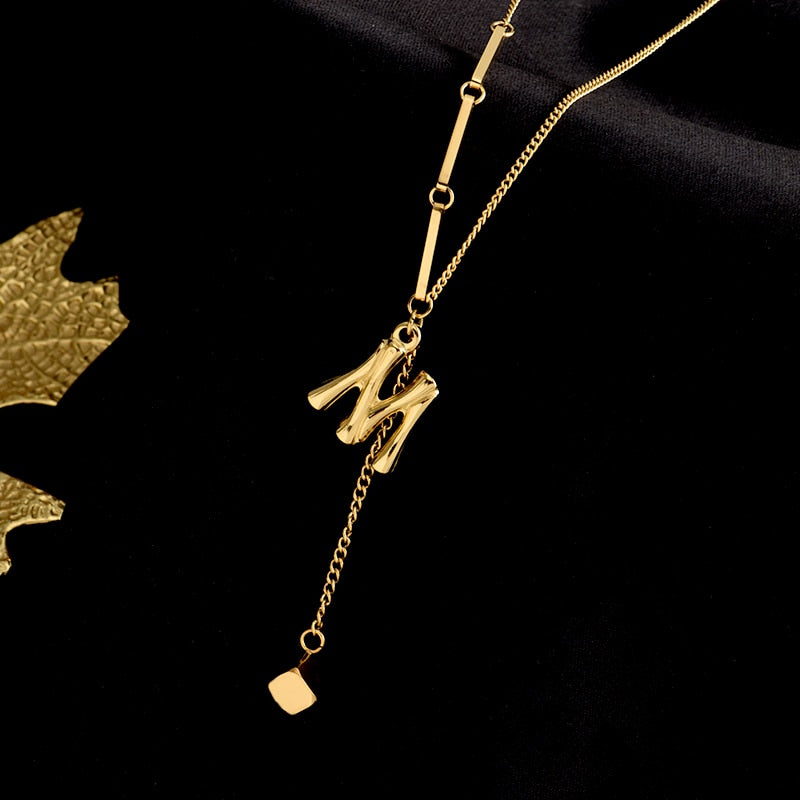Personalized Monogram Letter Necklace