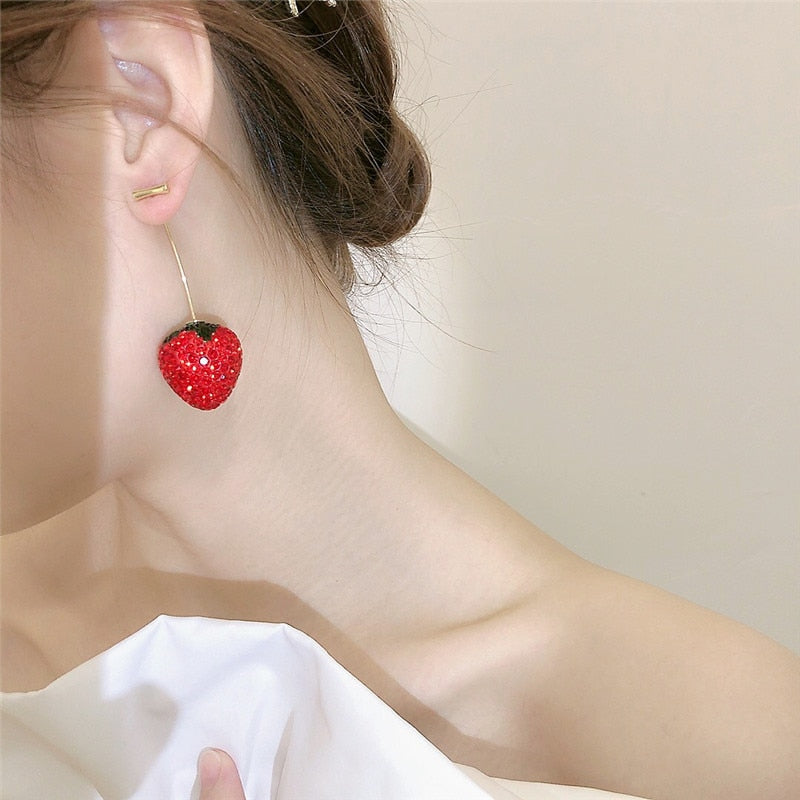 Delicious Pink Gemstone Drop Earrings - Halri