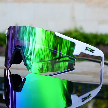 Sporty Reflective Bike Sunglasses