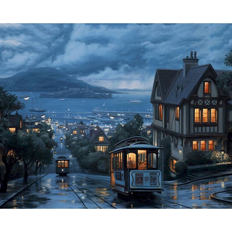Urban Skyline Paint by Numbers Kit