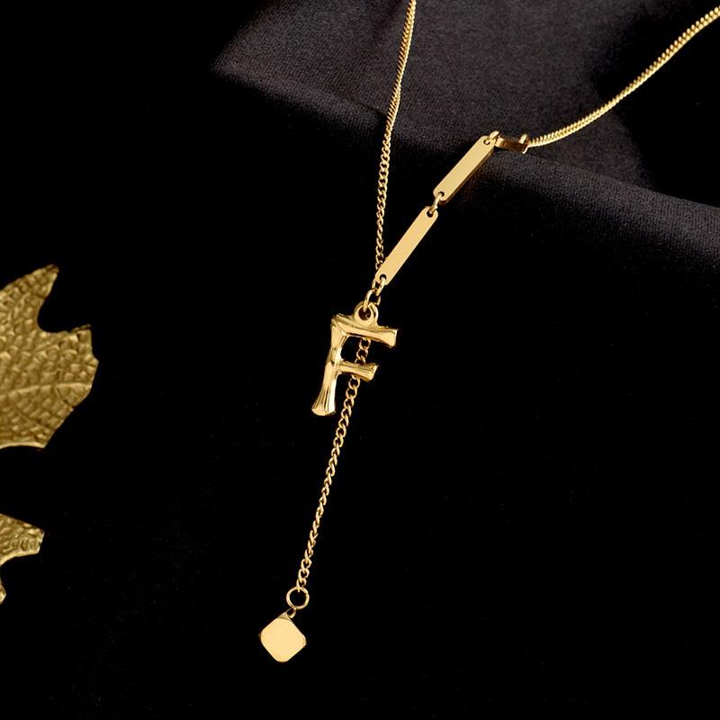 Personalized Monogram Letter Necklace