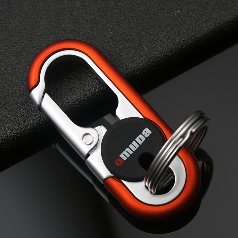 Strong Metal Dual Ring Key Holder Chain
