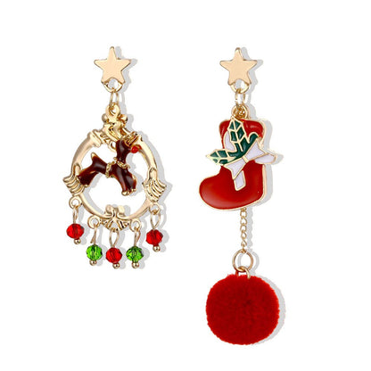 Christmas Tree Dangle Earrings