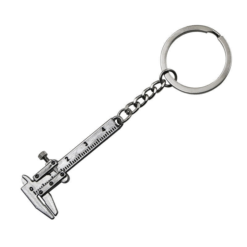 Portable Mini Metal Ruler Keychain - Halri