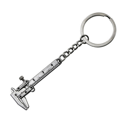 Portable Mini Metal Ruler Keychain - Halri