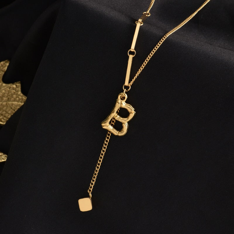 Personalized Monogram Letter Necklace