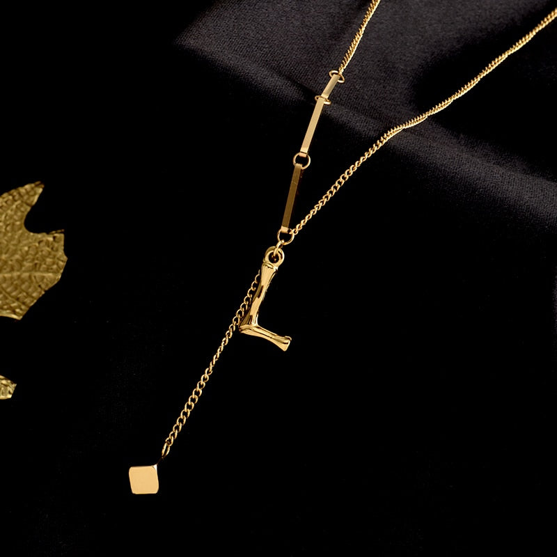 Personalized Monogram Letter Necklace