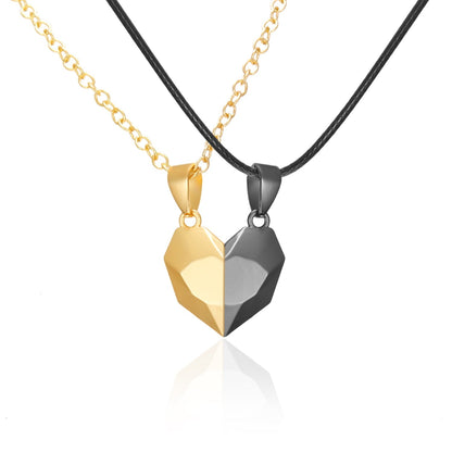 Sweetheart Two Piece Interlocking Necklace Set