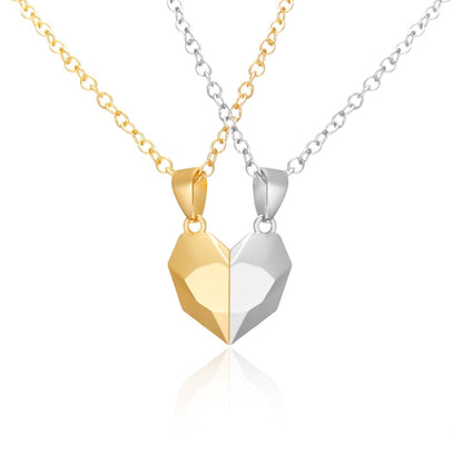 Sweetheart Two Piece Interlocking Necklace Set
