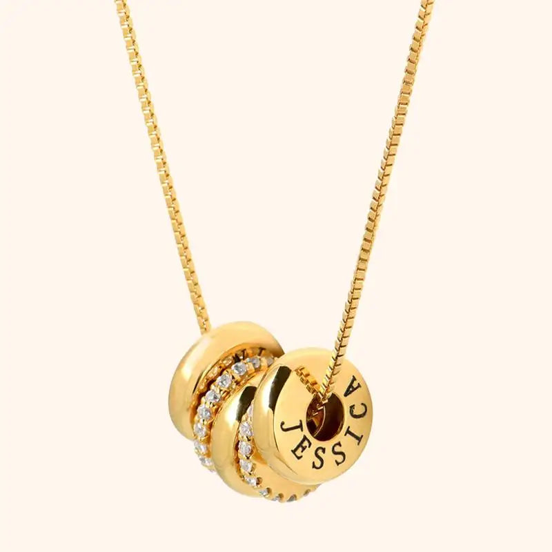 Customizable 18k Gold Diamond Bar Name Necklace - Halri