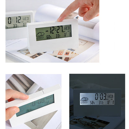 Clear Glass LED Digital Desk Clock - Halri