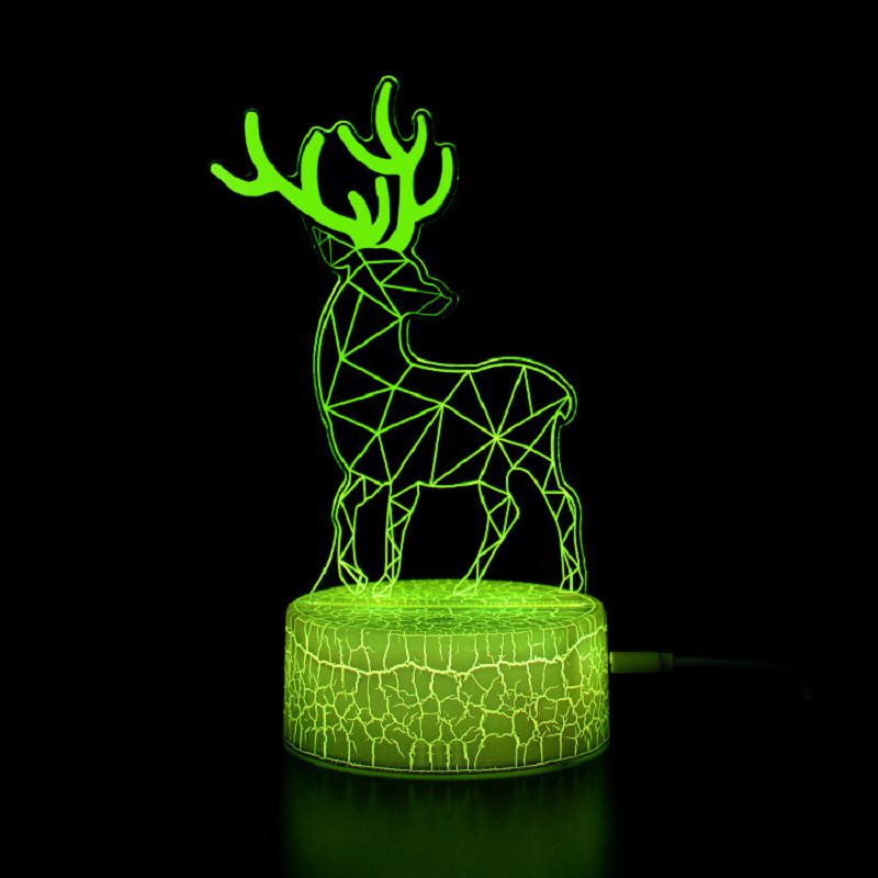 Colorful LED 3D Night Table Lamp