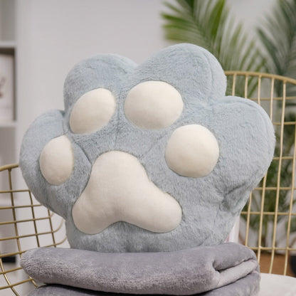 Soft Plush Bear Paw Heat Pillow