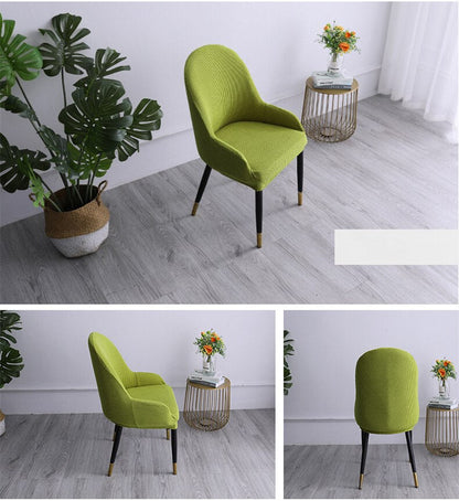 Stretchy Snug Fit Curved Chair Slipcover - Halri
