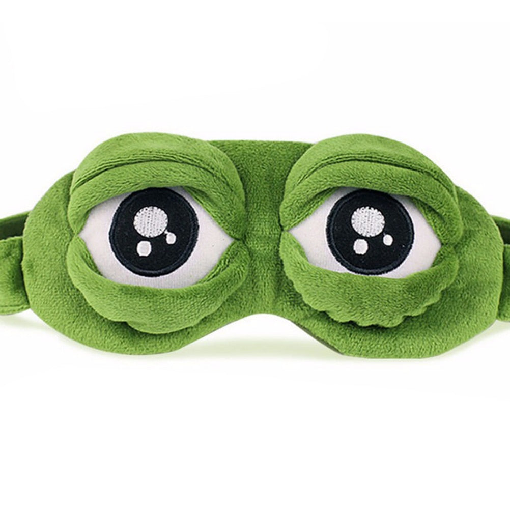 Silky Eye Mask with Cute Frog Design - Halri