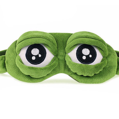 Silky Eye Mask with Cute Frog Design - Halri