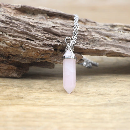 Boho Hexagon Gemstone Balance Necklace
